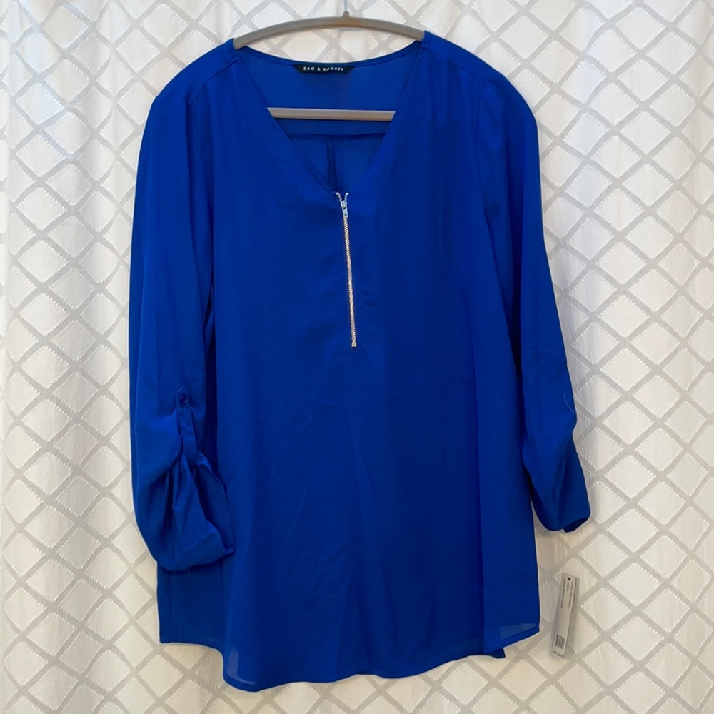 Blue Blousey Top NWT